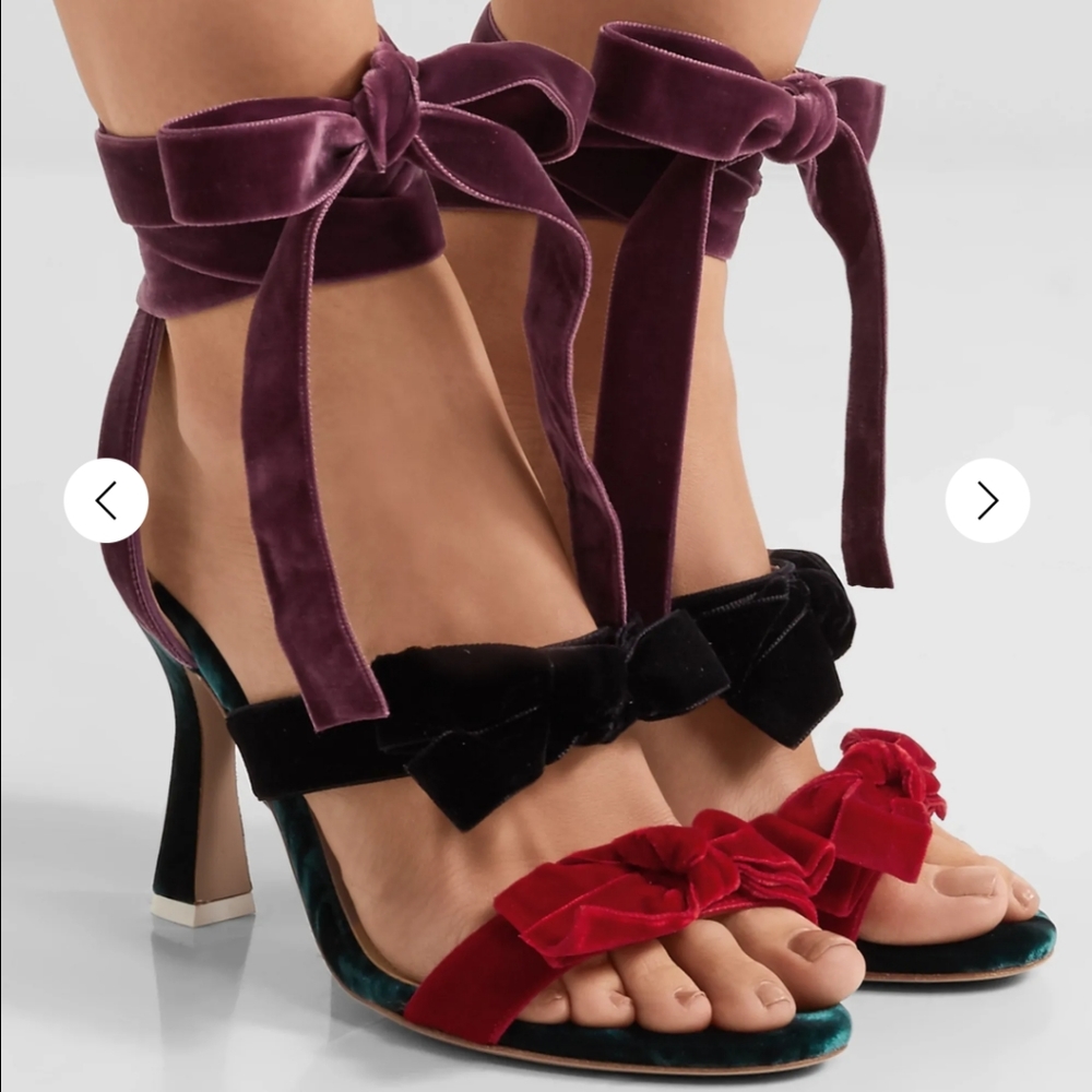 --SOLD--Attico Diletta Bow Sandal Heels